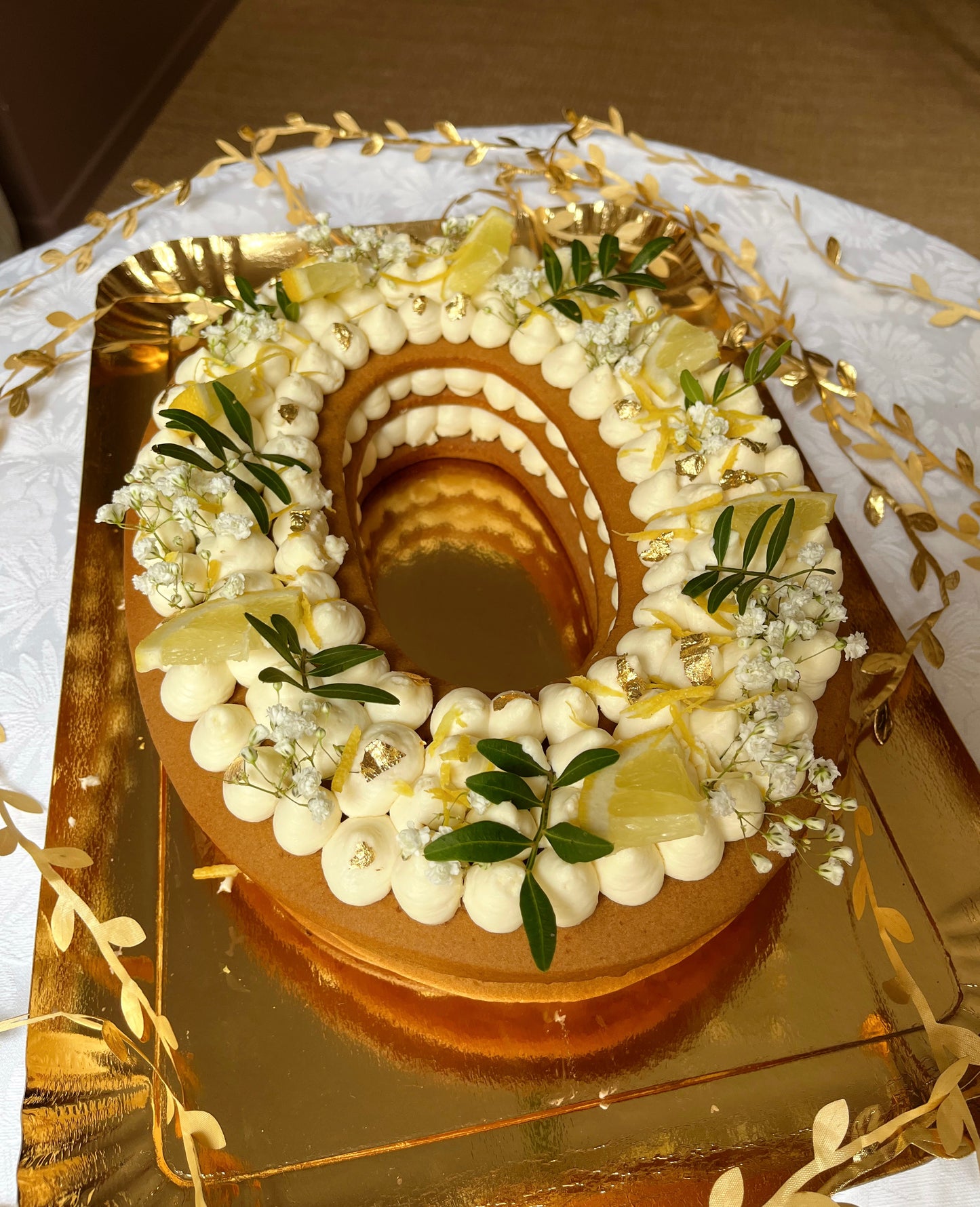 Letter & Number Cake