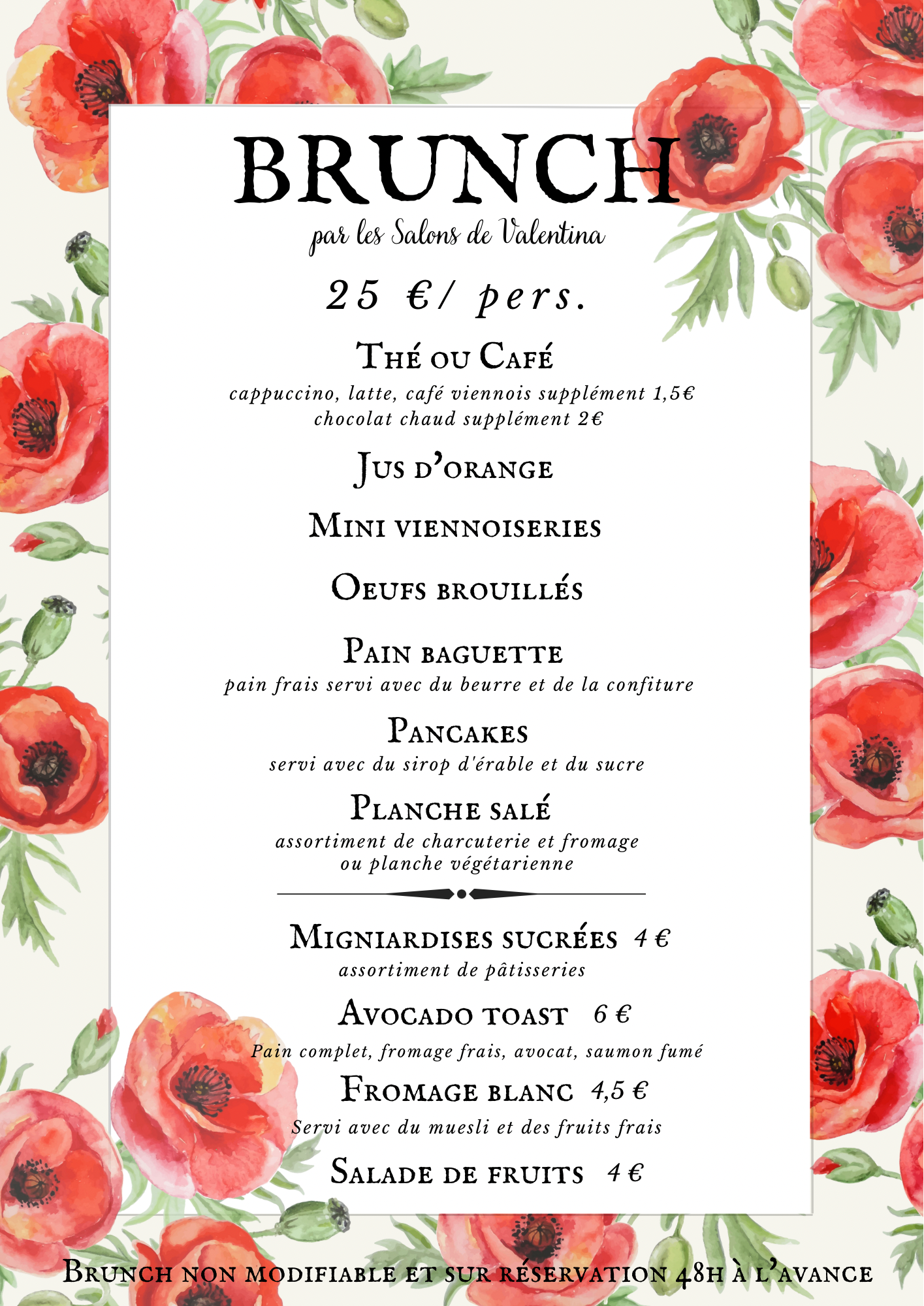 Brunch sur place