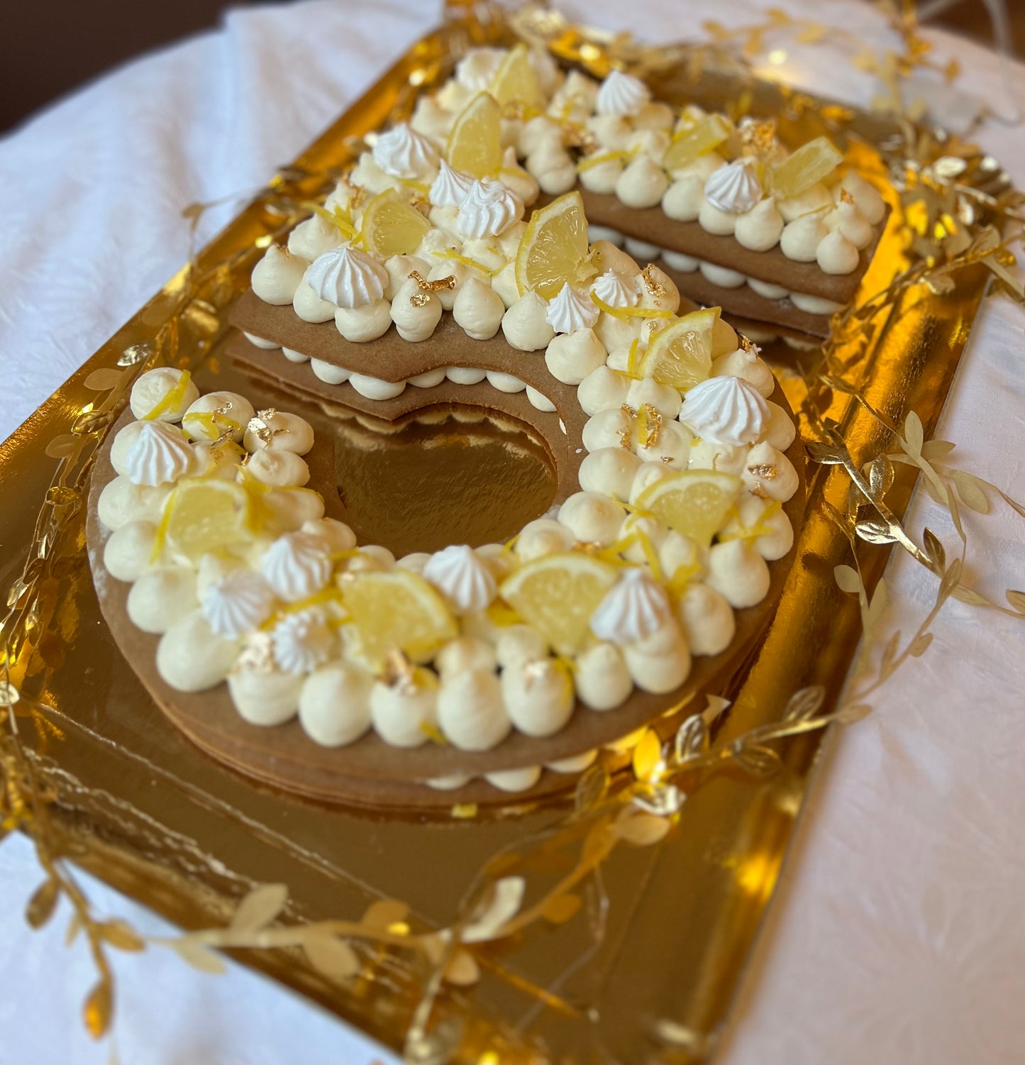 Letter & Number Cake