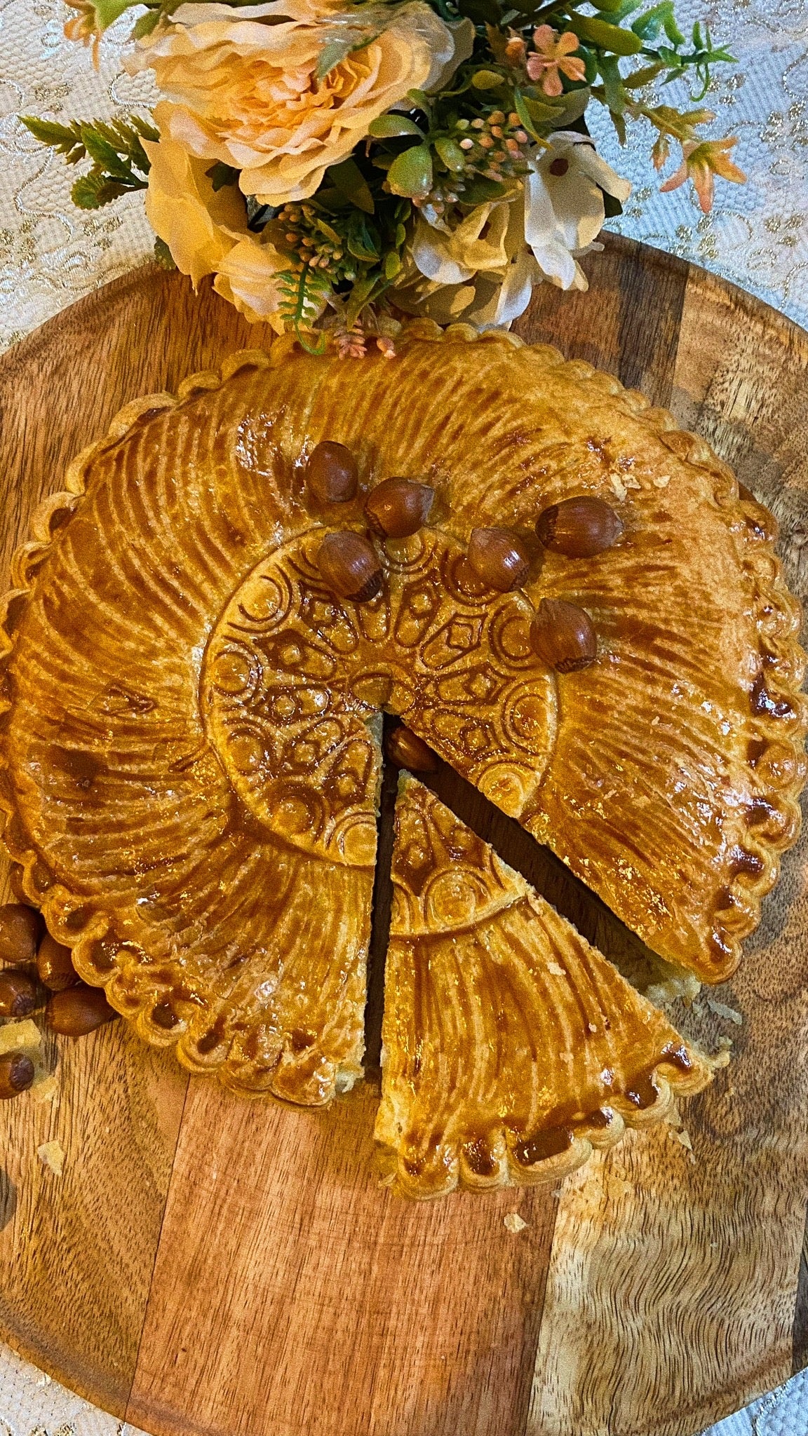 Galette des rois Praline Noisettes