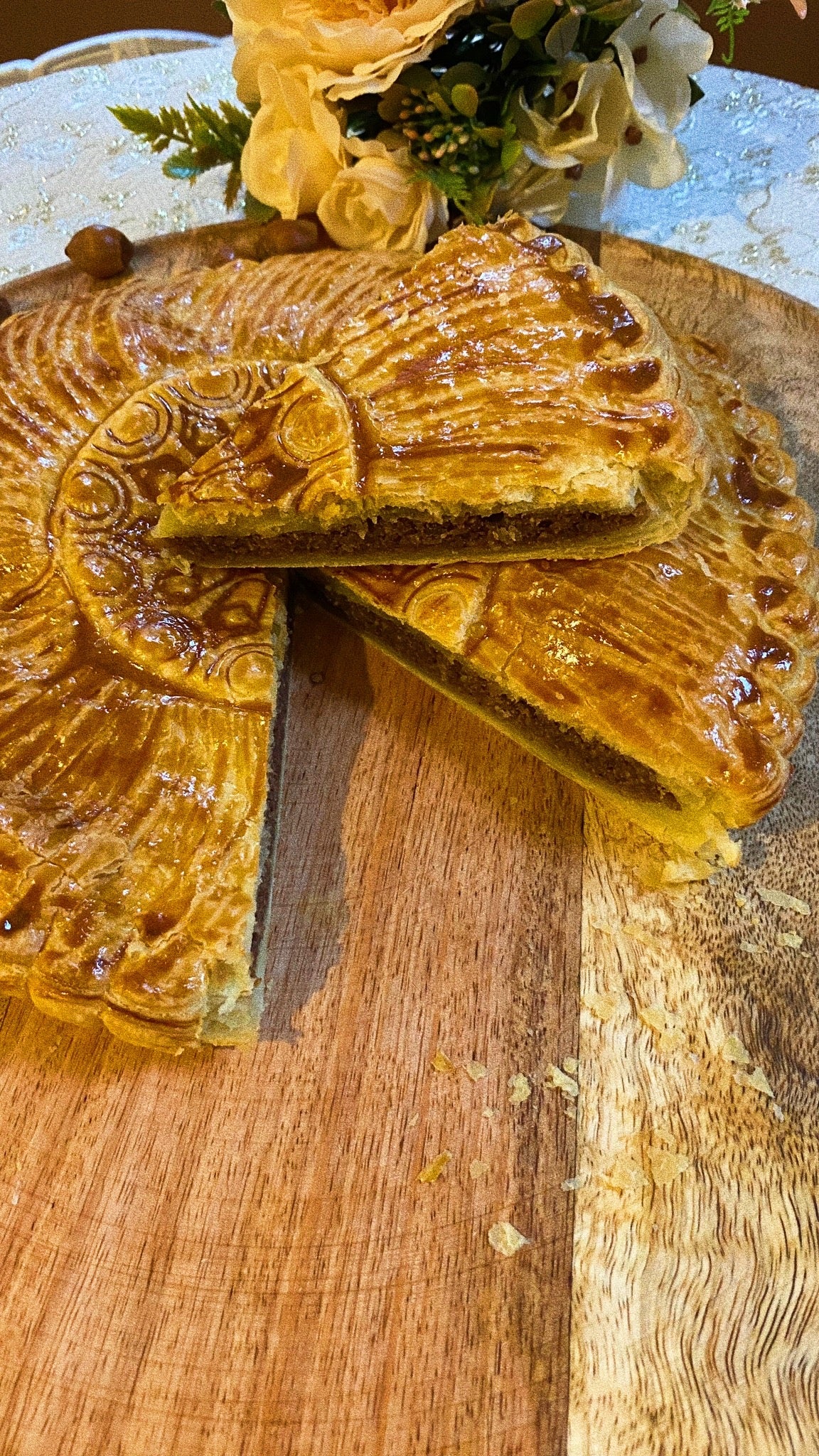 Galette des rois Praline Noisettes